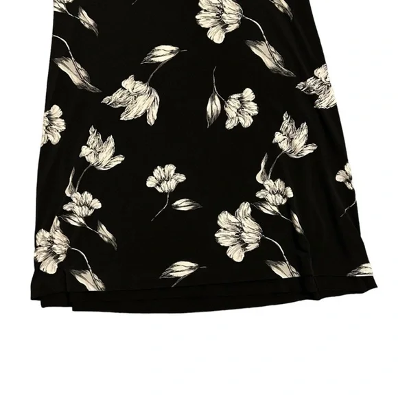 WHITE HOUSE BLACK MARKET NWT Sleeveless Floral Reversible Tank Dress L - Picture 9 of 12